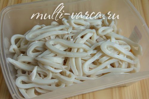Хе з кальмарів по-корейськи