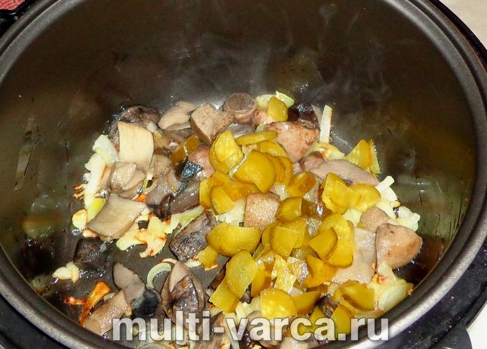 Солянка з грибами в мультиварці