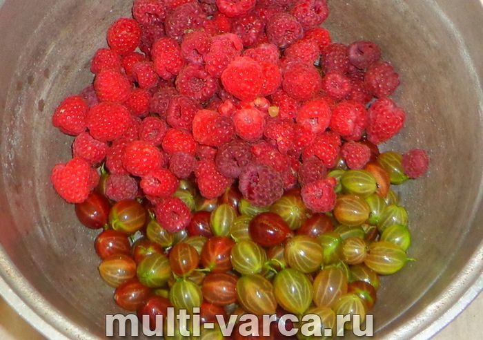Варення з аґрусу та малини