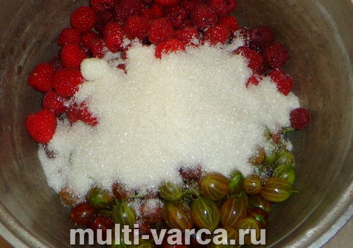 Варення з аґрусу та малини
