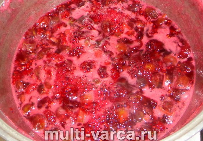 Варення з аґрусу та малини