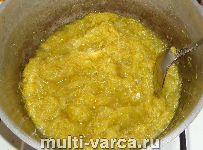 Варення з кабачків з лимоном і ваніліном на зиму