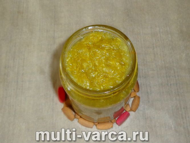 Варення з кабачків з лимоном і ваніліном на зиму