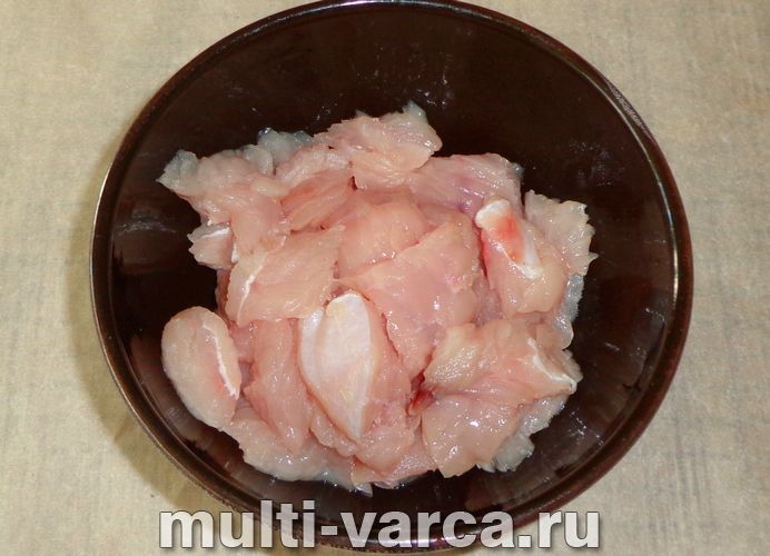 Індичка з грибами в мультиварці