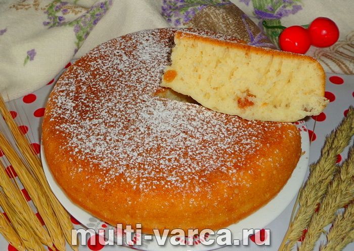 Пиріг на ряжанці в мультиварці