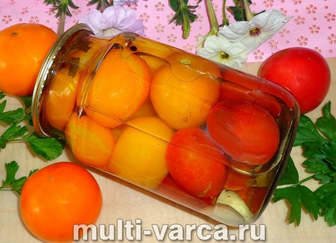 Помідори з м'ятою на зиму