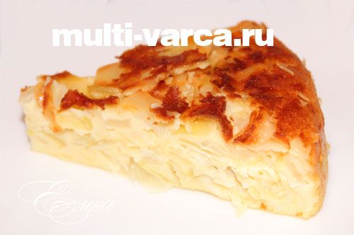 Заливний капустяний пиріг у мультиварці