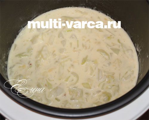 Заливний капустяний пиріг у мультиварці