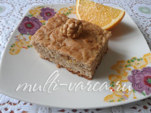 Апельсиново-горіховий брауні