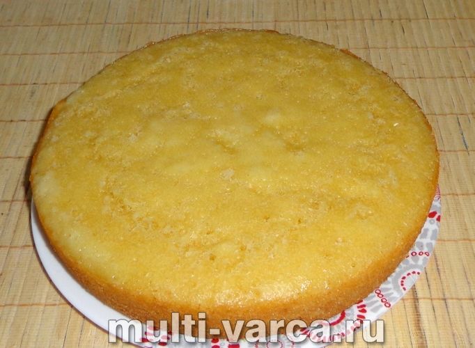 Бісквіт на газованій воді в мультиварці
