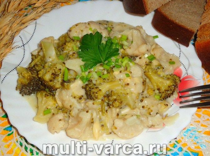 Броколі та цвітна капуста в мультиварці