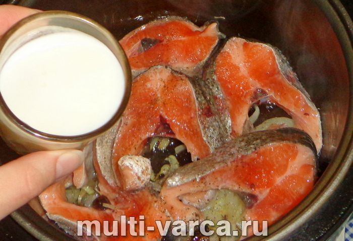 Форель у вершках у мультиварці