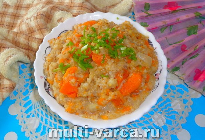 Ячна каша з гарбузом у мультиварці