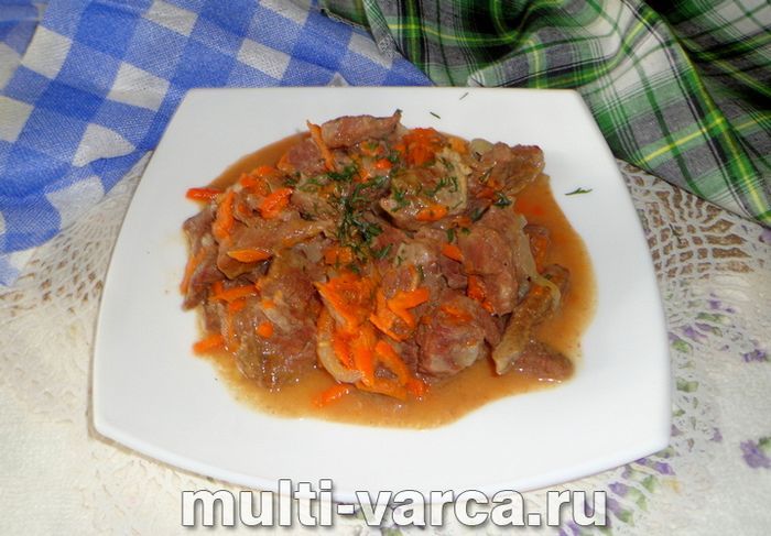 Яловичина в пиві в мультиварці
