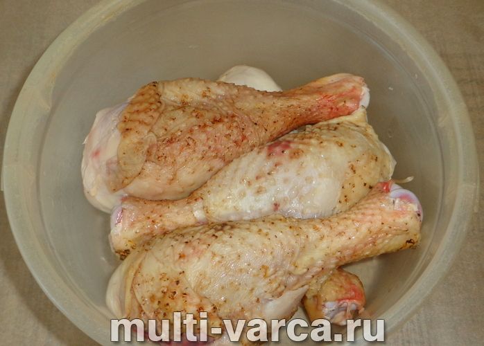 Курячі ніжки в майонезі в мультиварці