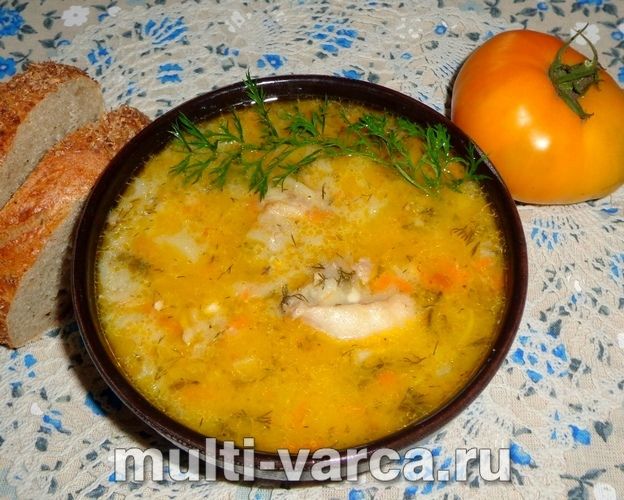 Курячий сирний суп у мультиварці