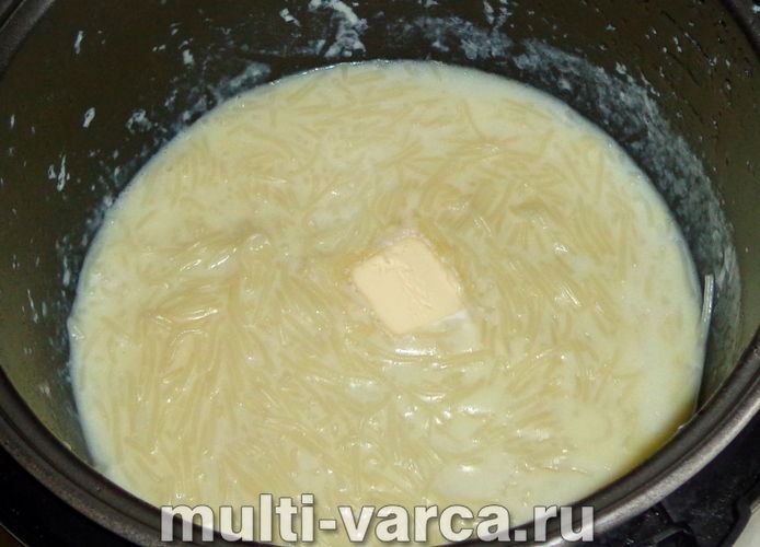 Молочна локшина в мультиварці