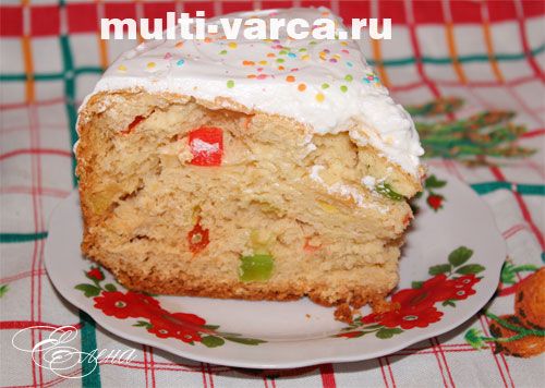 Паска в мультиварці з цукатами