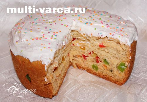 Паска в мультиварці з цукатами