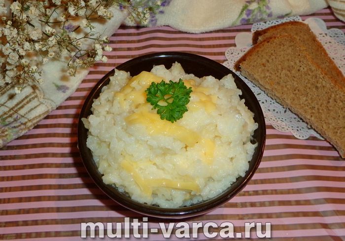 Рис із сиром у мультиварці