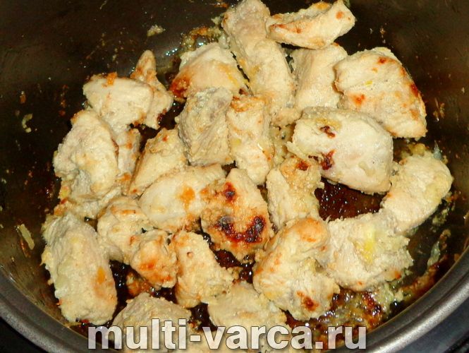 Шашлик з індички в мультиварці