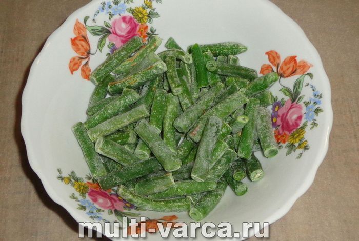 Стручкова квасоля на пару в мультиварці