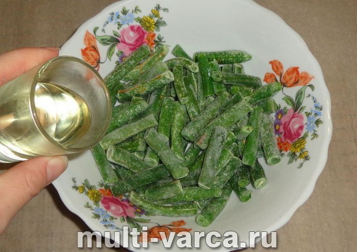 Стручкова квасоля на пару в мультиварці