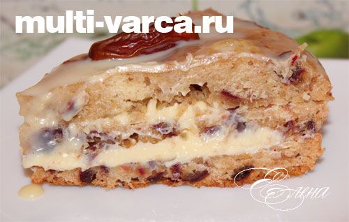 Торт із фініками в мультиварці