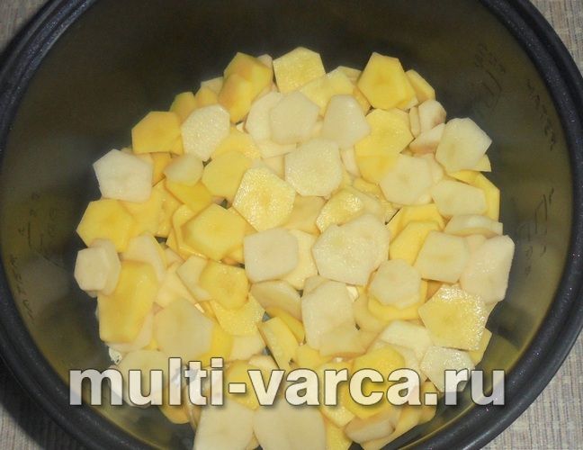 Запіканка з овочів із курячою печінкою