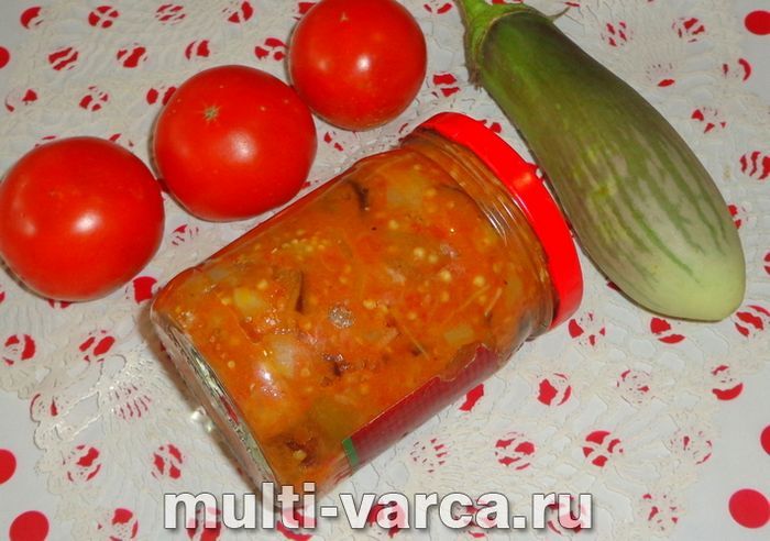 Баклажани з болгарським перцем на зиму