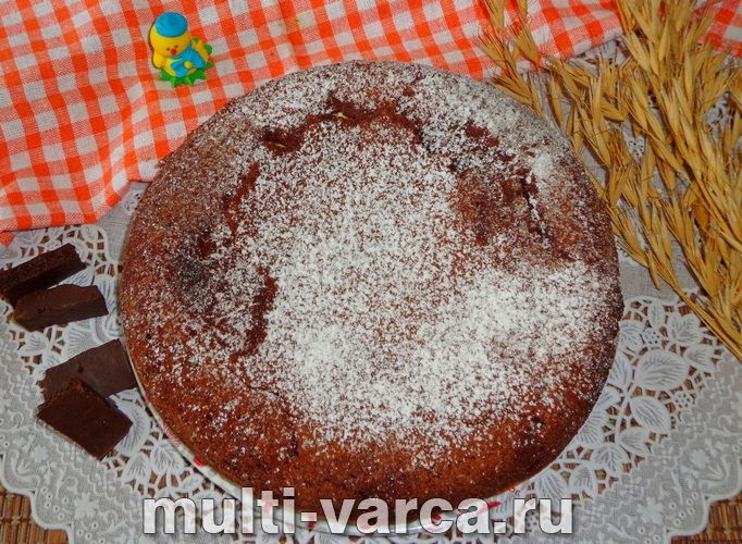 Брауні з сиром і вишнею в мультиварці