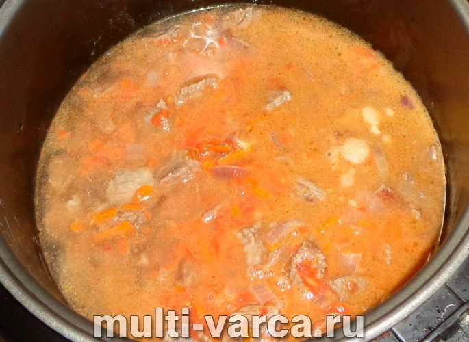 Булгур із яловичиною в мультиварці