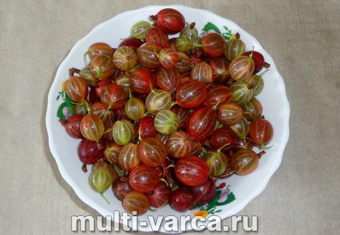 Джем із аґрусу без кісточок із грушею на зиму