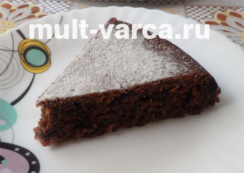 Кекс із вишнею та шоколадом у мультиварці