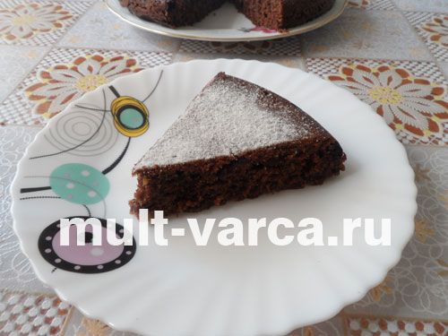 Кекс із вишнею та шоколадом у мультиварці