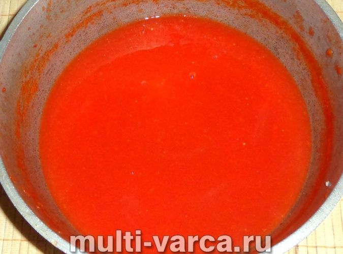 Кетчуп із помідорів із часником на зиму