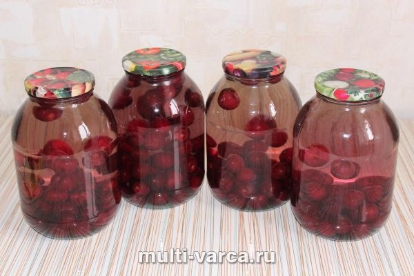 Компот із черешні на зиму