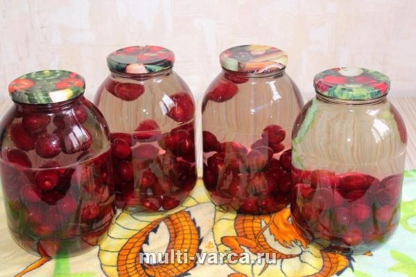 Компот із черешні на зиму