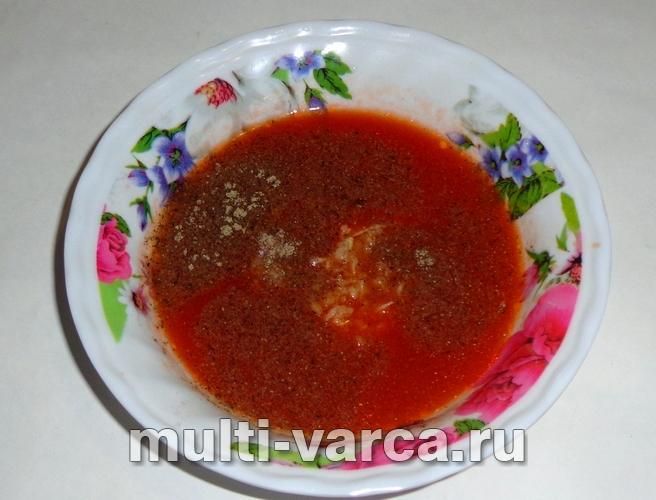 Курка з баклажанами в мультиварці
