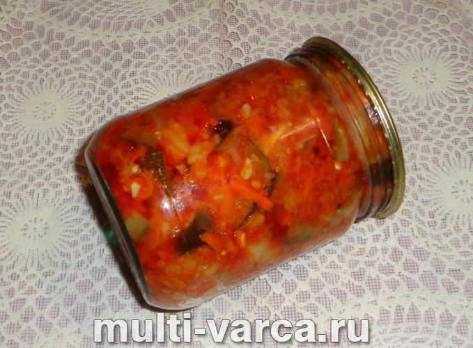 Лечо з кабачків і баклажанів на зиму