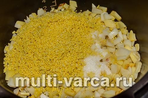 Молочна пшоняна каша з ріпою