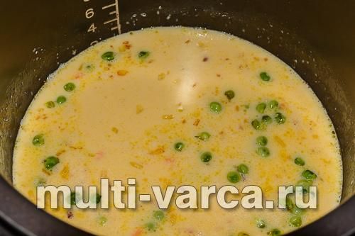 Омлет із манкою та овочами