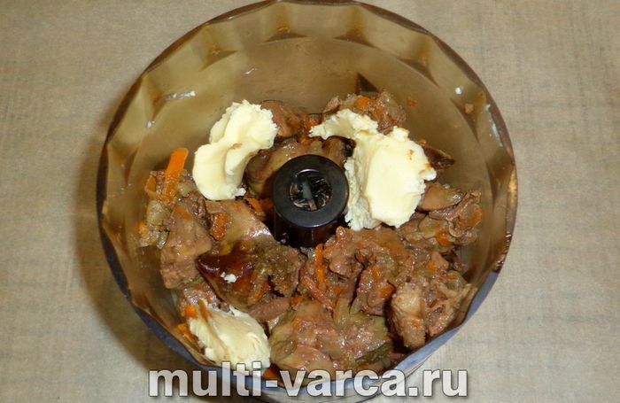 Паштет із печінки індички в мультиварці