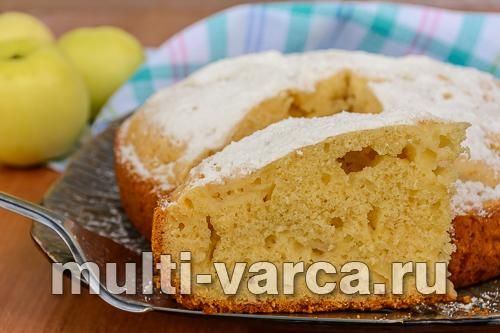 Пиріг із борошна, що самопіднімається, з яблуками