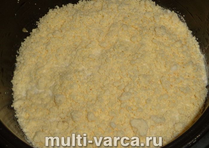 Пиріг «Три склянки» з яблуками в мультиварці