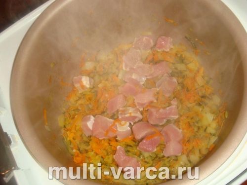 Розсольник зі свининою та рисом