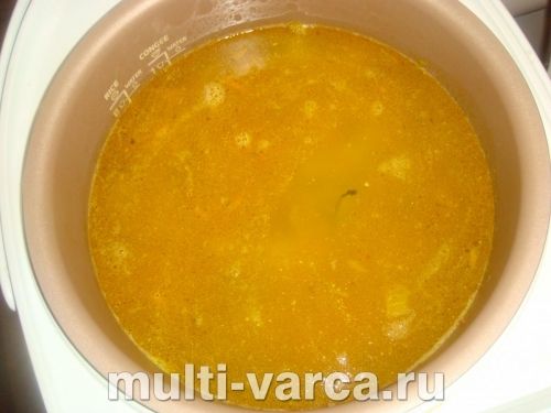 Розсольник зі свининою та рисом