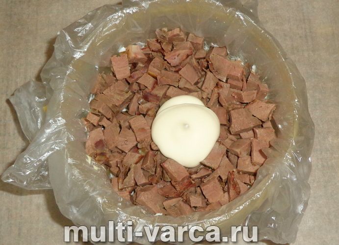 Салат із серцем і цибулею