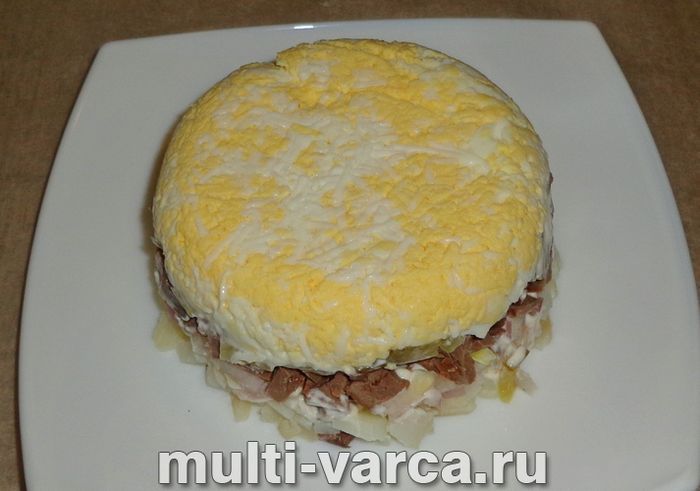 Салат із серцем і цибулею