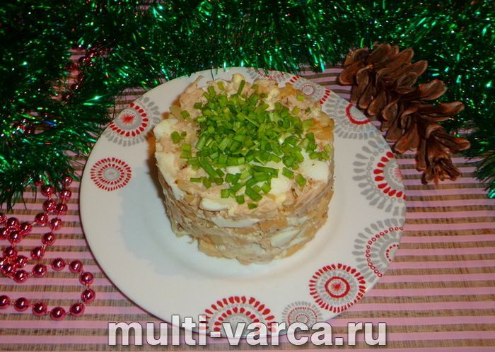 Салат з індичкою та сиром